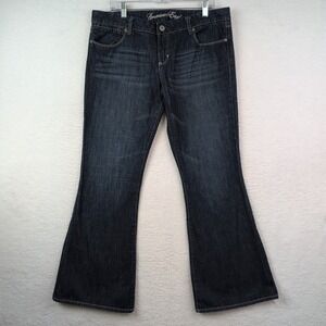 American Eagle Y2K Real Flare Jeans Women's 14 Dark Wash